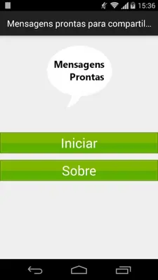 Mensagens prontas para compartilhar android App screenshot 1